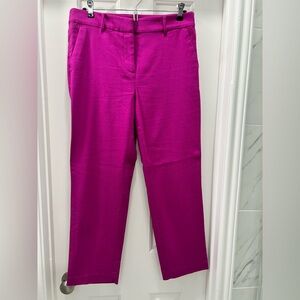 LOFT Pink Ankle Rivera Slim Pants Sz 6